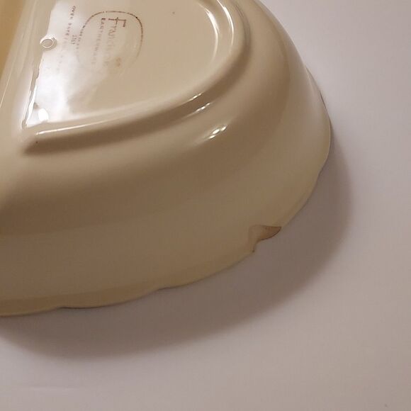 Franciscan Rose Earthenware Desert Rose Oval Divided Serving Bowl - Picture 4 of 7